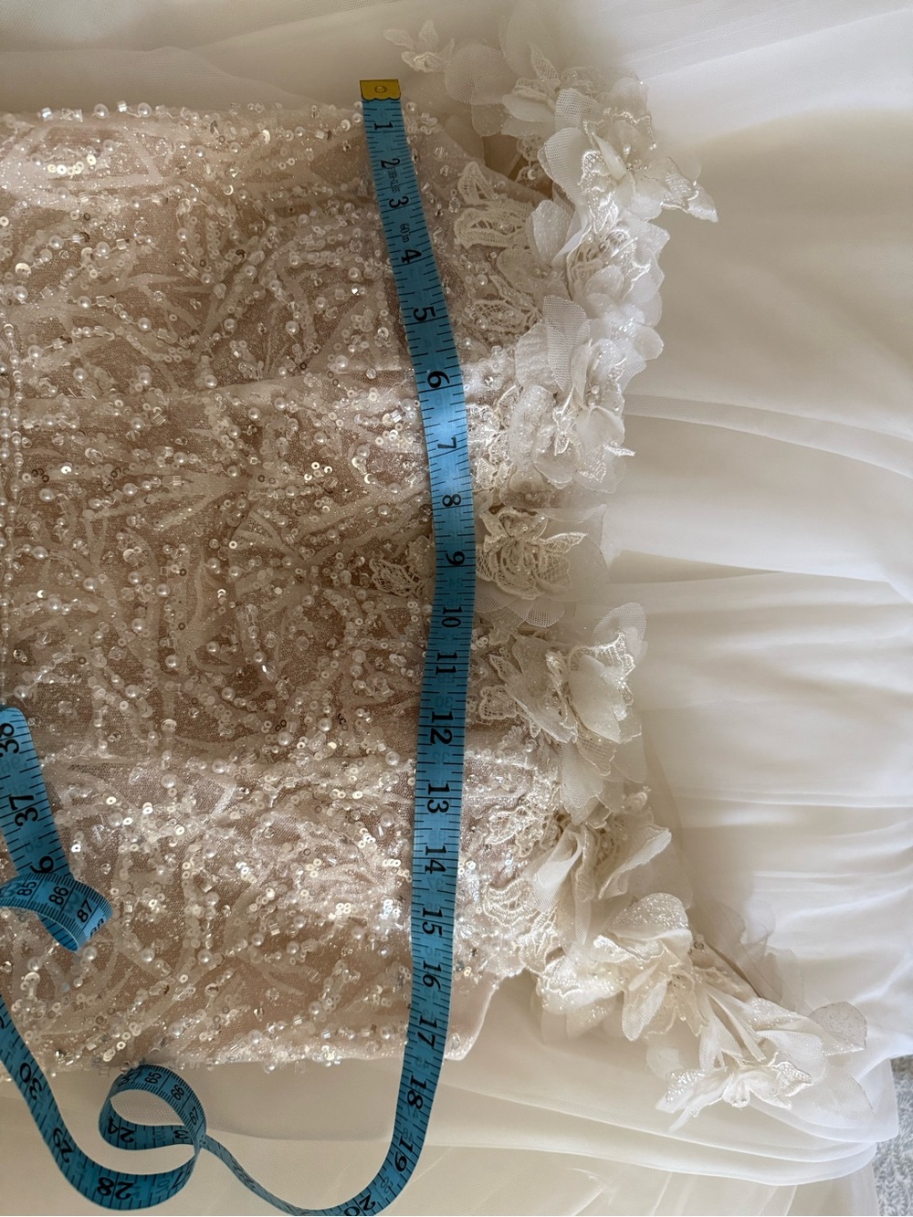 Ronald Joyce Off The Shoulder Tulle ALine Gown - Sample Dress size 6 - Picture 14 of 14